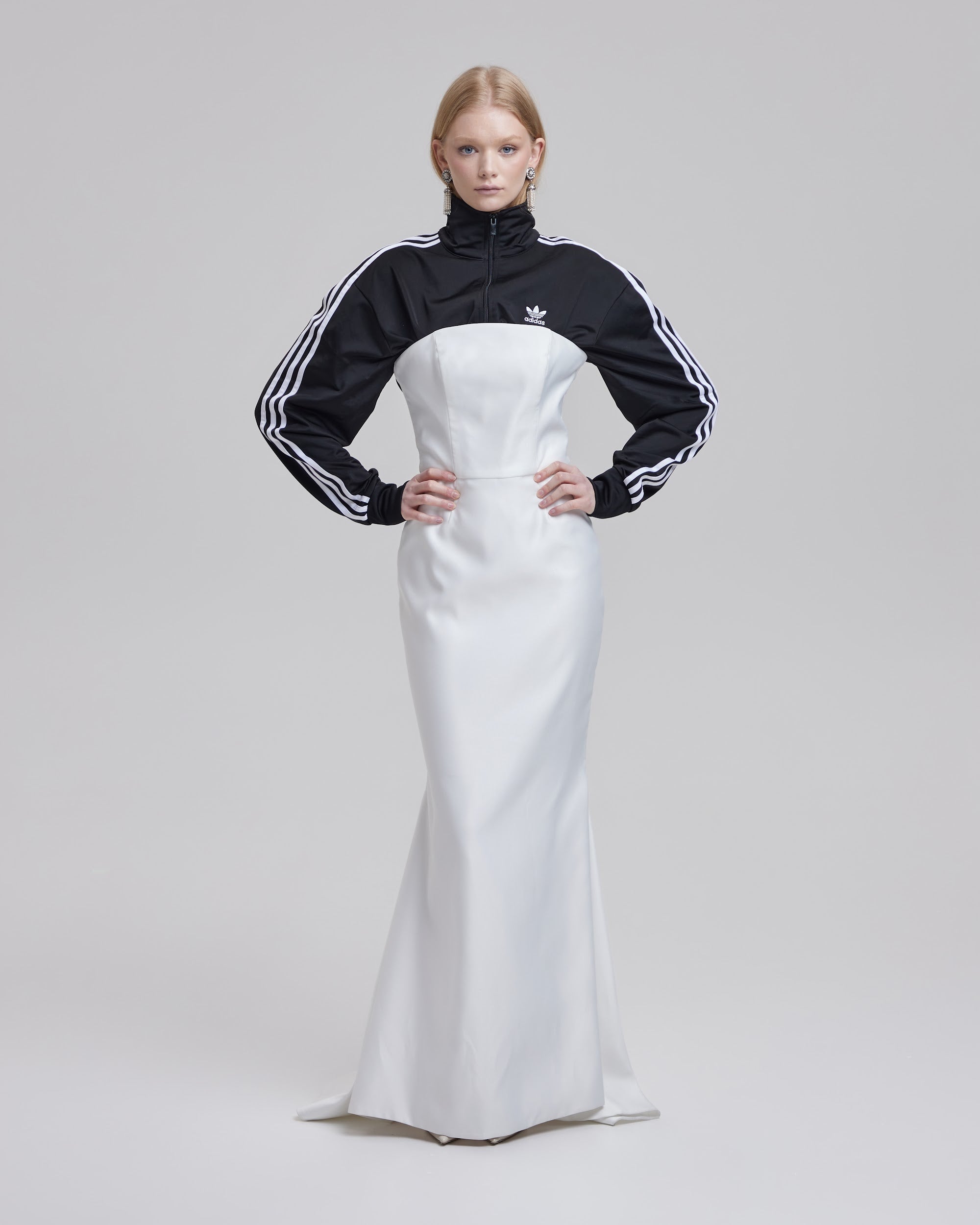 VELISSA DRESS + VEYA BOLERO | long cone strapless dress black bolero – BAÉ